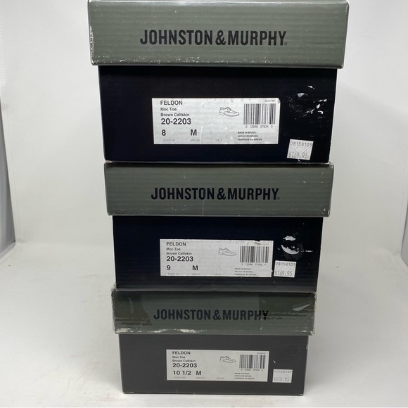 JOHNSTON & MURPHY FELDON MOC TOE Brown Calfskin main image 8